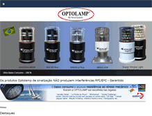 Tablet Screenshot of optolamp.com.br